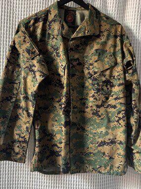 Propper USMC marines Woodland Marpat camo shirt jacket blouse men's short small